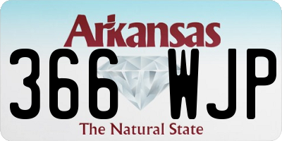 AR license plate 366WJP