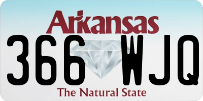 AR license plate 366WJQ