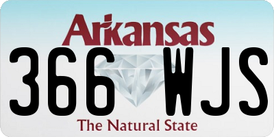 AR license plate 366WJS
