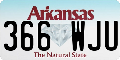 AR license plate 366WJU