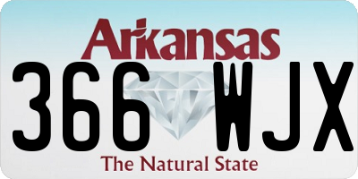 AR license plate 366WJX