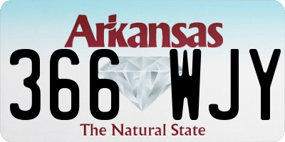 AR license plate 366WJY