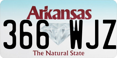 AR license plate 366WJZ