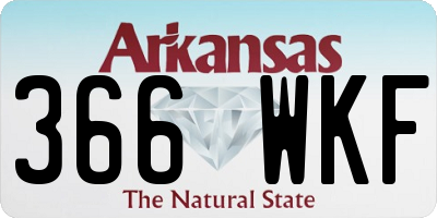 AR license plate 366WKF