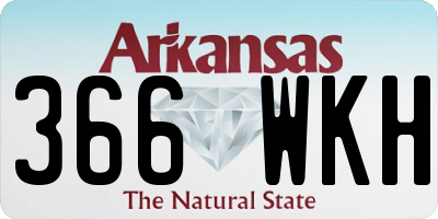 AR license plate 366WKH
