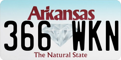 AR license plate 366WKN