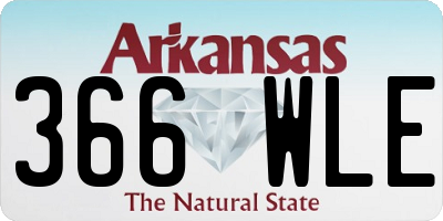 AR license plate 366WLE