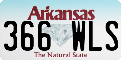 AR license plate 366WLS