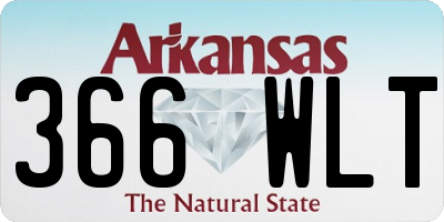 AR license plate 366WLT