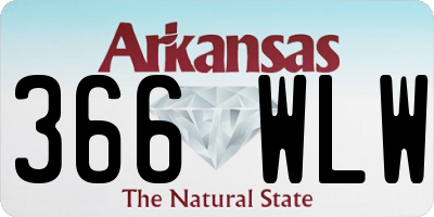 AR license plate 366WLW