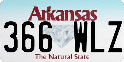 AR license plate 366WLZ