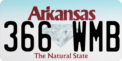 AR license plate 366WMB