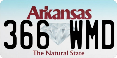 AR license plate 366WMD