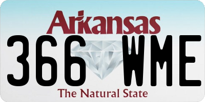 AR license plate 366WME