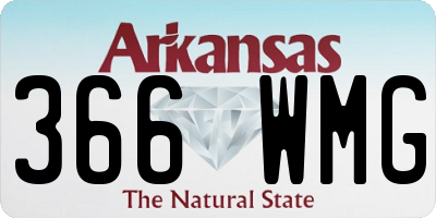 AR license plate 366WMG