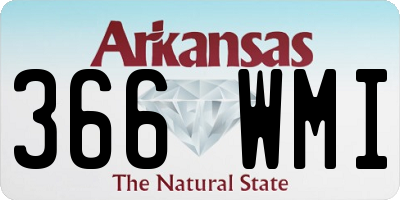 AR license plate 366WMI