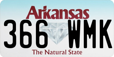 AR license plate 366WMK