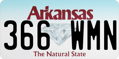 AR license plate 366WMN
