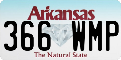 AR license plate 366WMP