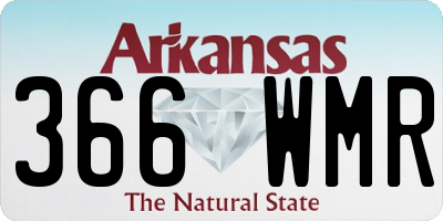 AR license plate 366WMR