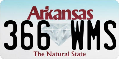 AR license plate 366WMS