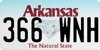 AR license plate 366WNH