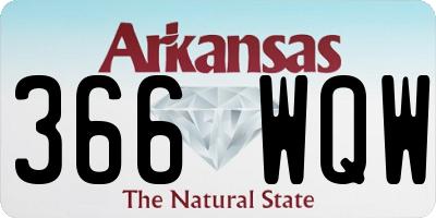 AR license plate 366WQW