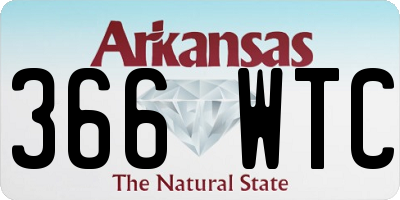 AR license plate 366WTC