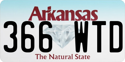 AR license plate 366WTD