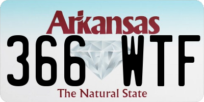 AR license plate 366WTF