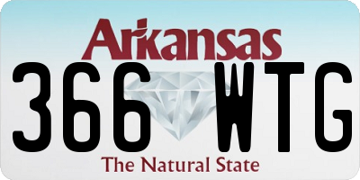 AR license plate 366WTG