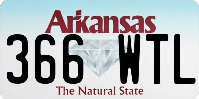 AR license plate 366WTL