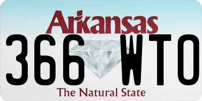 AR license plate 366WTO