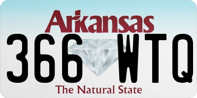 AR license plate 366WTQ