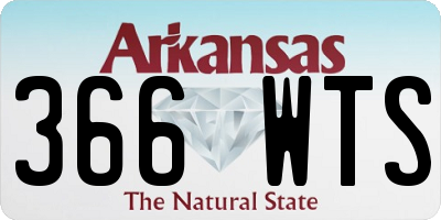 AR license plate 366WTS