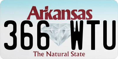 AR license plate 366WTU
