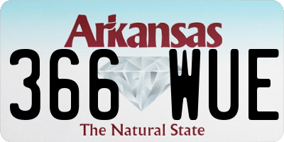 AR license plate 366WUE