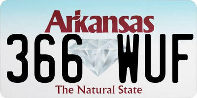 AR license plate 366WUF