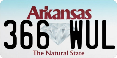 AR license plate 366WUL