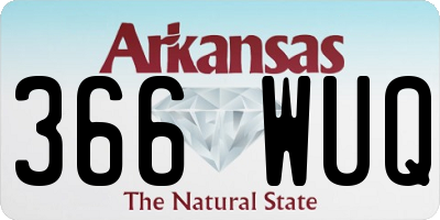 AR license plate 366WUQ