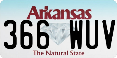AR license plate 366WUV