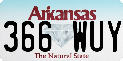 AR license plate 366WUY