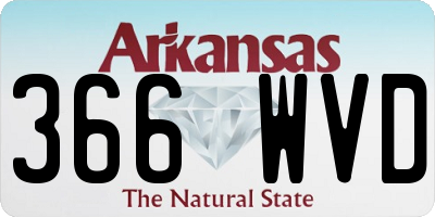 AR license plate 366WVD