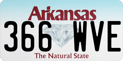 AR license plate 366WVE