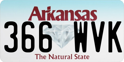 AR license plate 366WVK