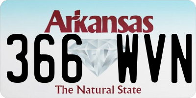 AR license plate 366WVN
