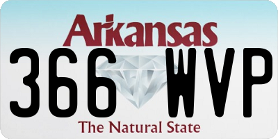 AR license plate 366WVP