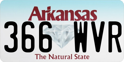 AR license plate 366WVR