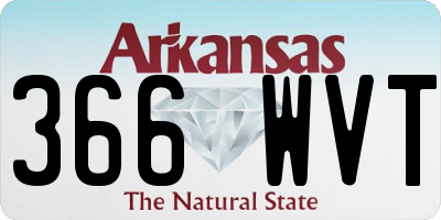 AR license plate 366WVT
