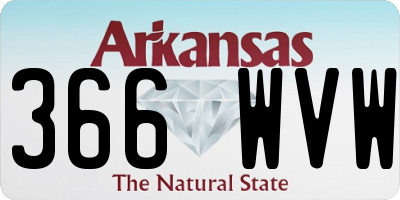 AR license plate 366WVW